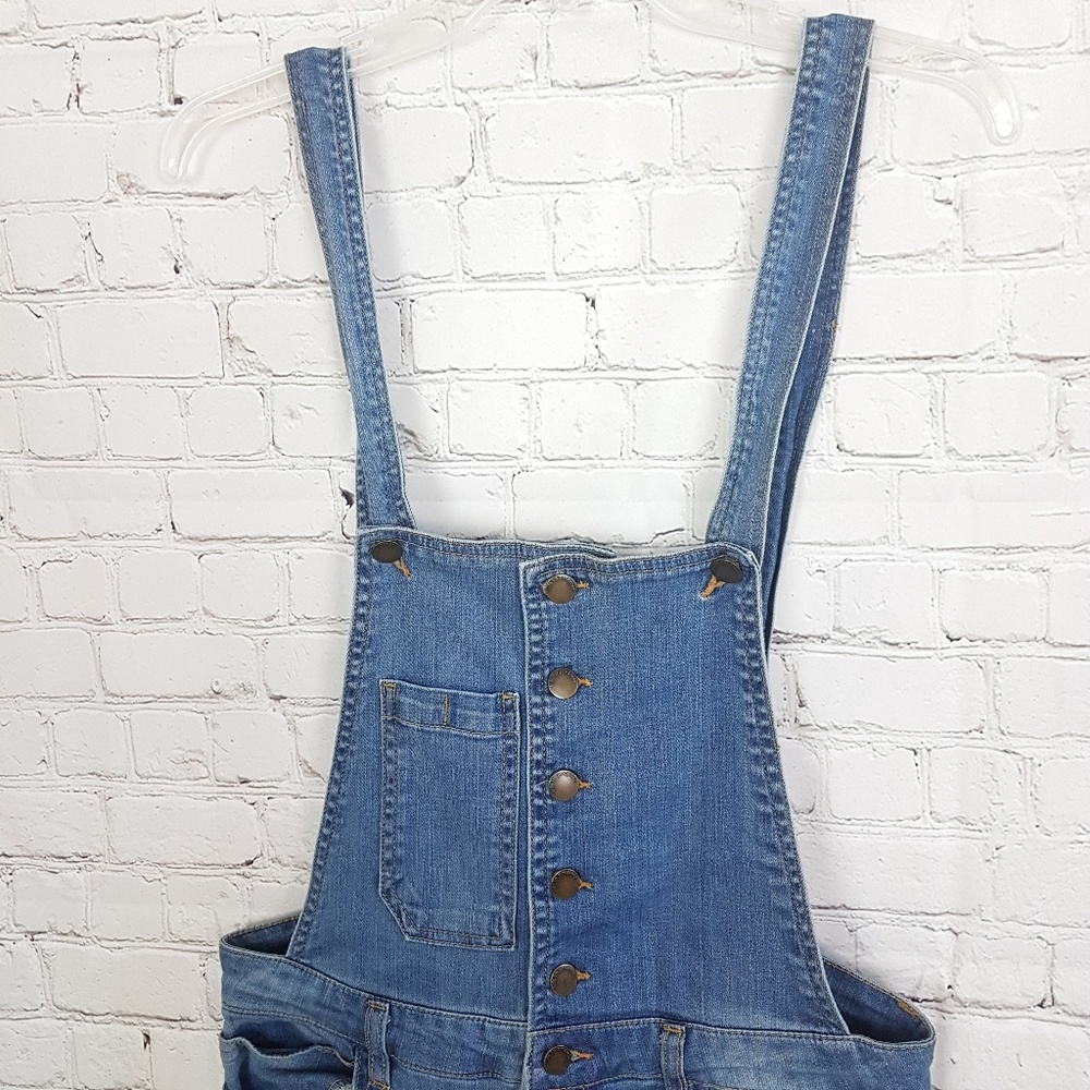 Distressed Denim Overall - Picture 4 of 8